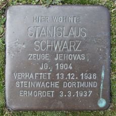 Stolperstein dedicated to Stanislaus Schwarz