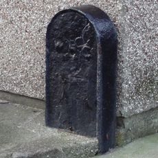 Boundary Marker In Lane At Rear Of Number 6 The Coastguard Houses
