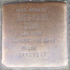 Stolperstein dedicated to Siegmund Cohn