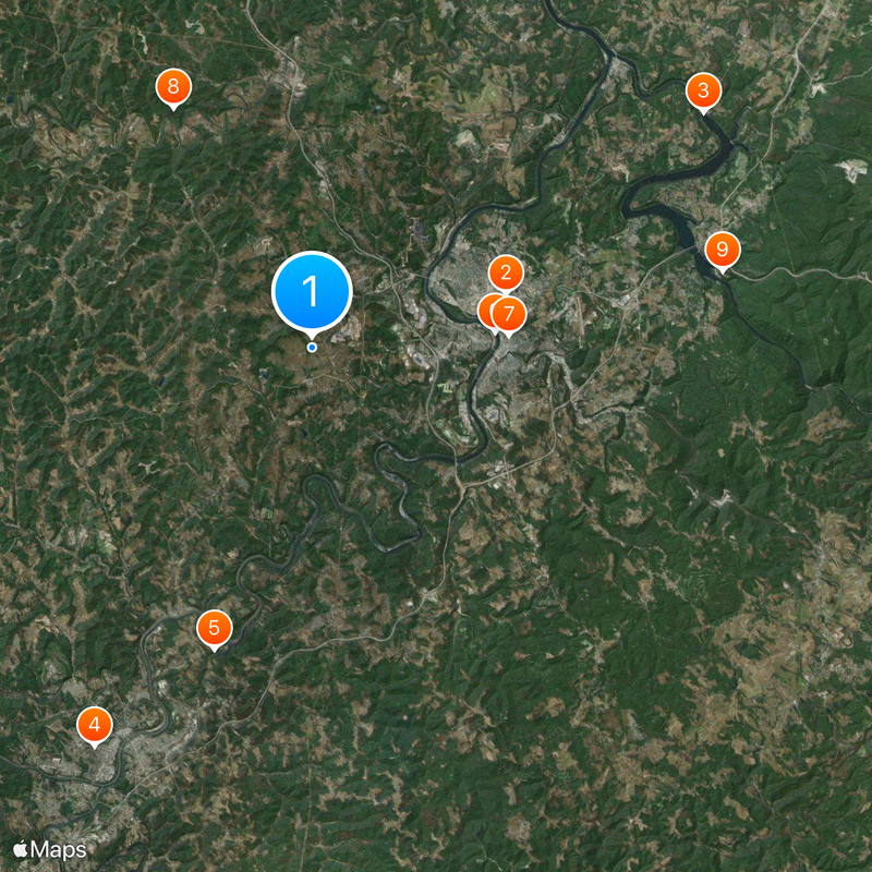 Monongalia County Map