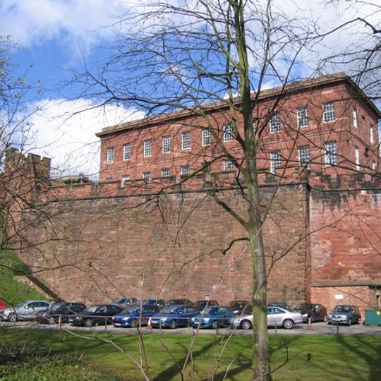 Curtain wall to south of inner bailey