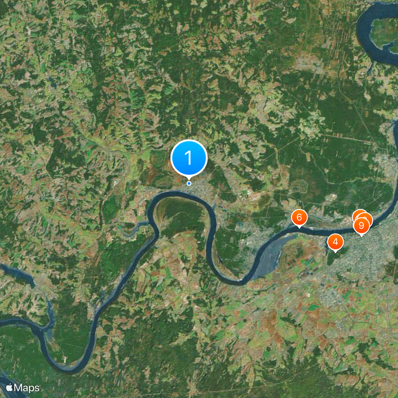 Krasnokamsk Map