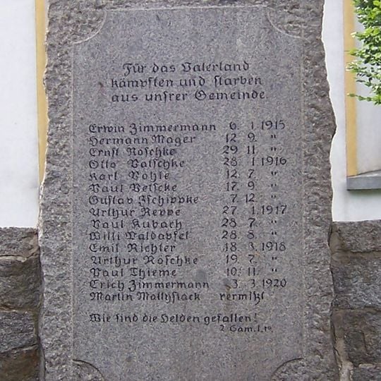 Denkmal für die Gefallenen des Ersten Weltkrieges Dresdener Straße