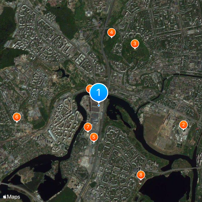 Crocus City Hall Map