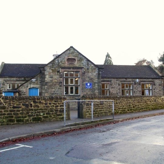 Village school, attached wall and lavatories