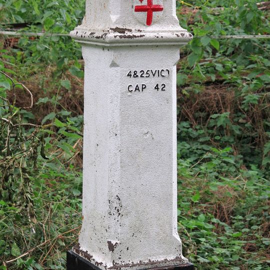 London Coal Duty Marker On Footpath On County Boundary About 880 Metres North West Of Wellington Grove