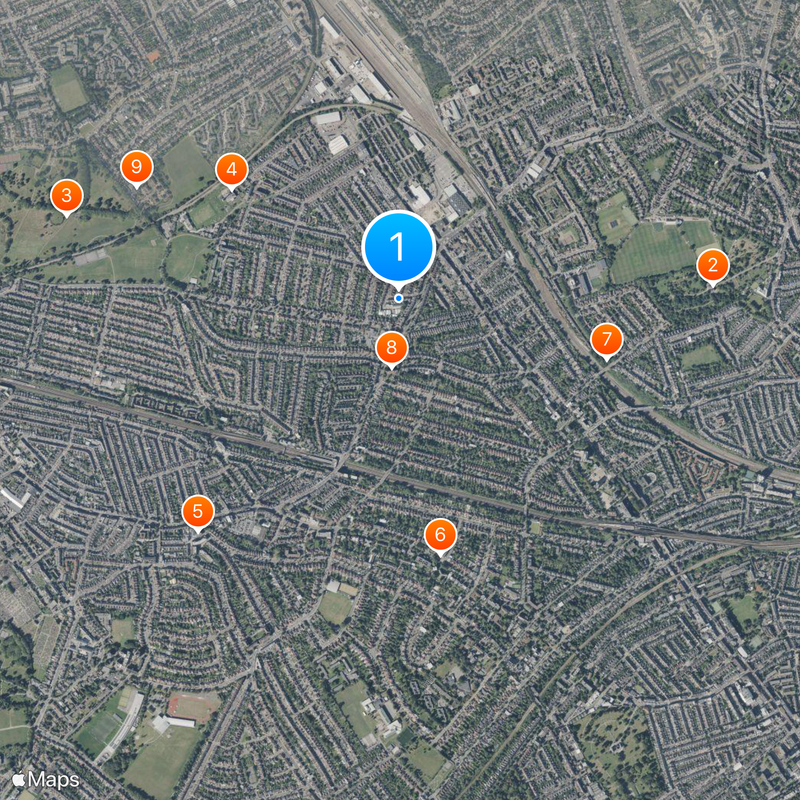 Cricklewood Map