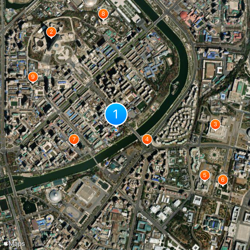 Korean Central News Agency Map