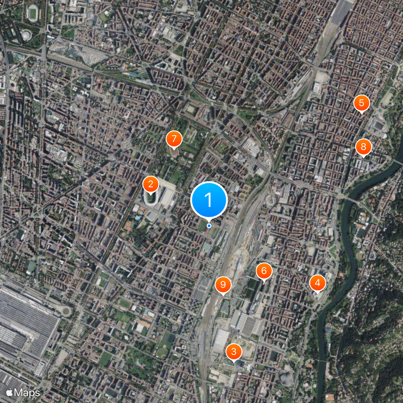 Stadio Filadelfia Map