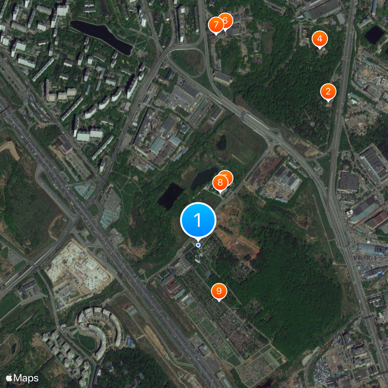 Troyekurovskoye cemetery Map