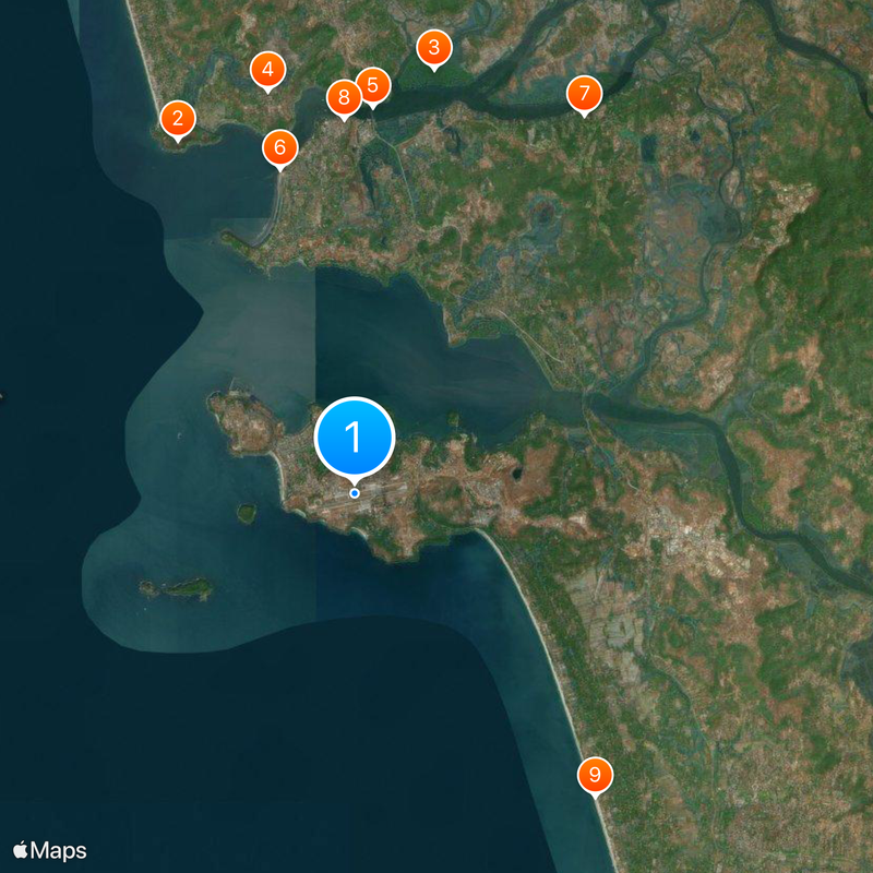 INS Hansa Map