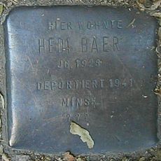 Stolperstein dedicated to Hedi Baer
