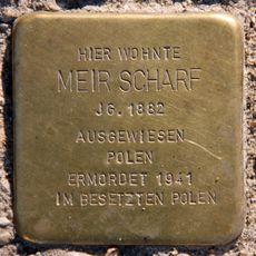 Stolperstein dedicated to Meir Scharf