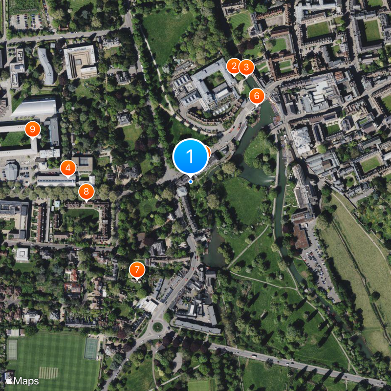 Darwin College Map