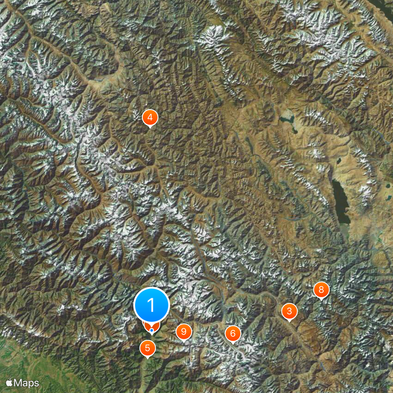 Autoroute Leh–Manali Carte