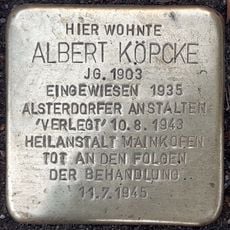 Stolperstein en memoria de Albert Köpcke