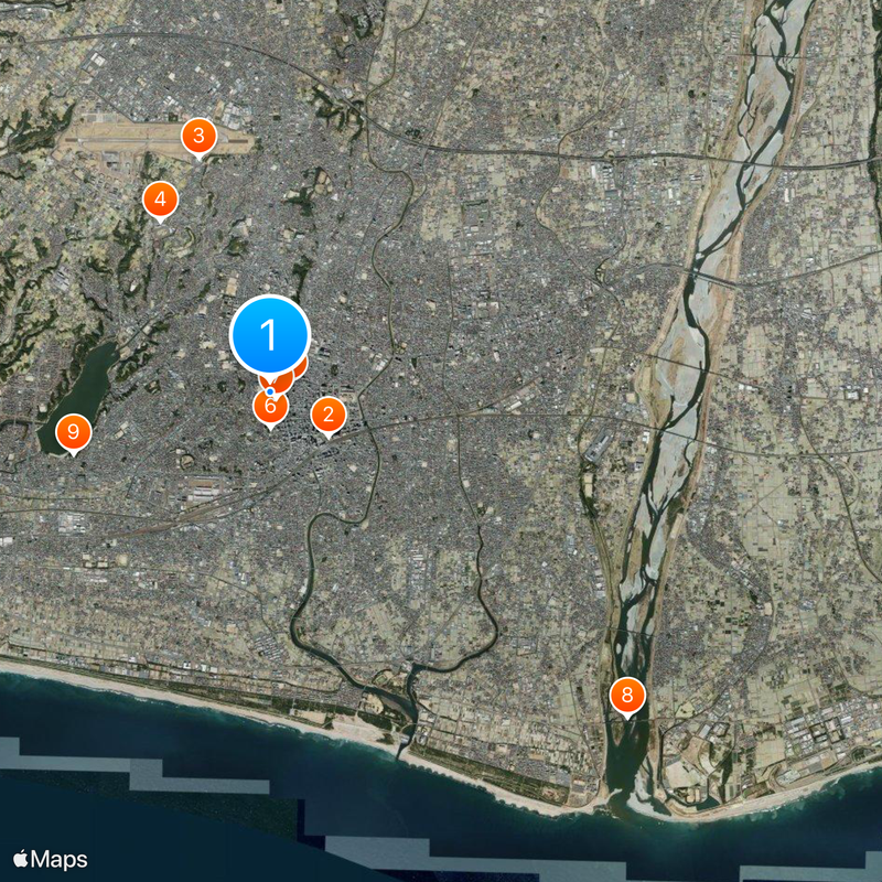Castillo Hamamatsu Mapa