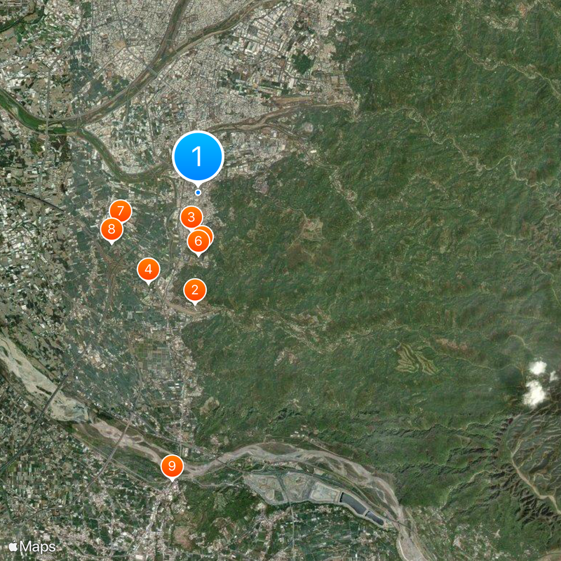 Distretto di Wufeng Mappa