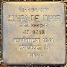 Stolperstein en memoria de Elvira de Jonge