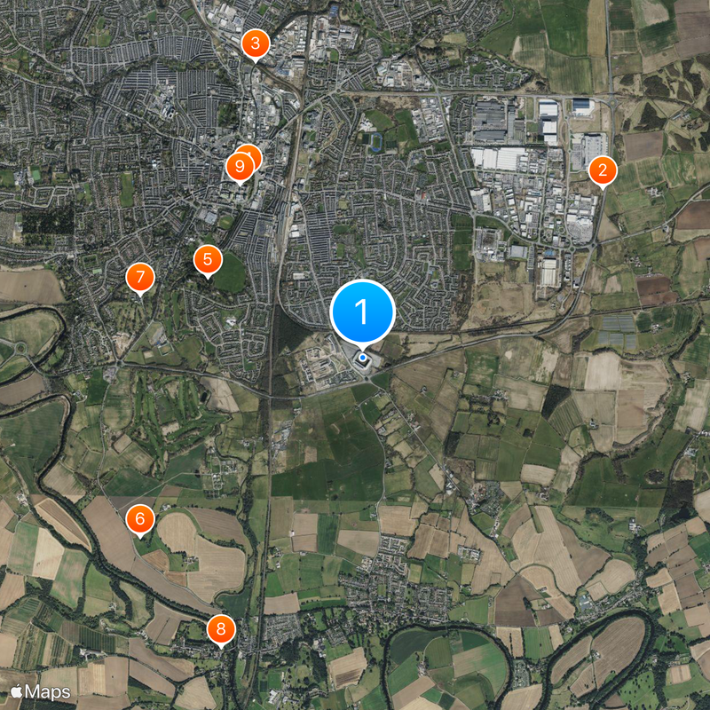 The Darlington Arena Map