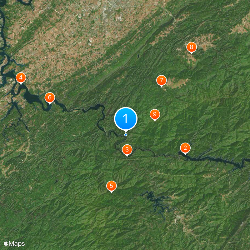 Deals Gap, North Carolina Map
