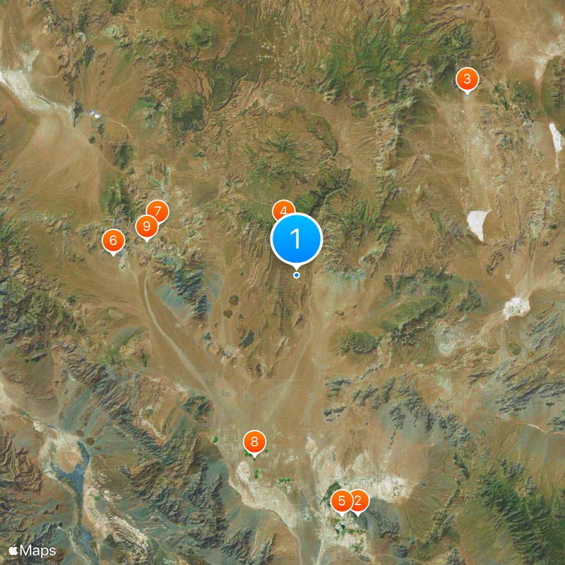 Yucca Mountain nuclear waste repository Map