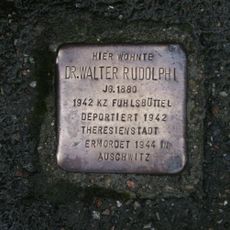 Stolperstein dedicated to Walter Rudolphi
