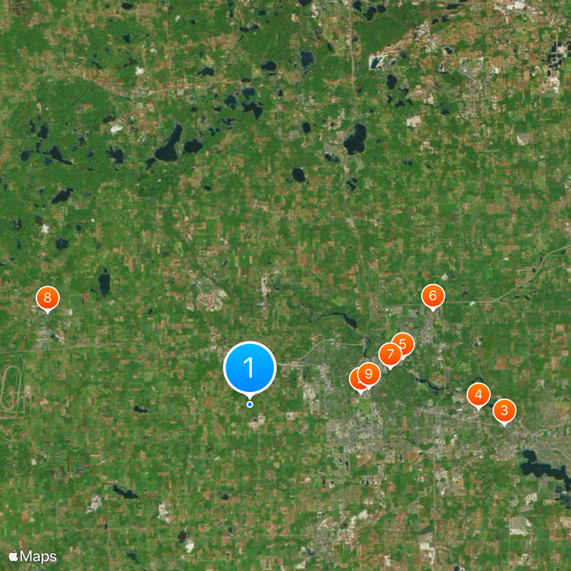 Hrabstwo Washtenaw Mapa