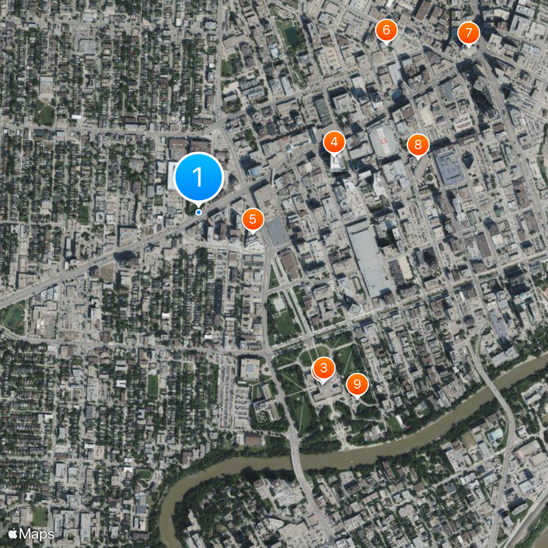 University of Winnipeg Map