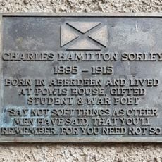 Commemorative plaque to Charles Sorley