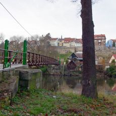 Lávka přes Ohři v Lokti