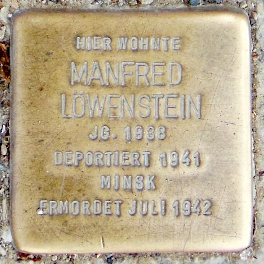 Stolperstein em memória de Manfred Löwenstein