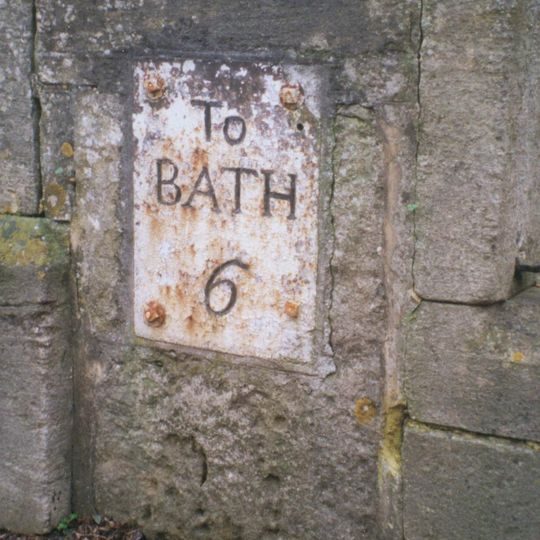 Milestone, London Road; No. 1 Elmsleigh Villa, 20m S of jct of Bargates, opp. Box Surgery