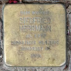 Stolperstein em memória de Siegfried Herrmann
