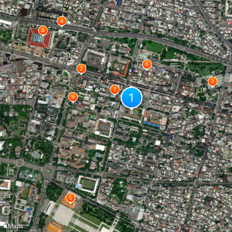 Taipei Municipal Chenggong High School Map