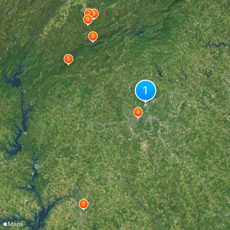 Greenville County Karte