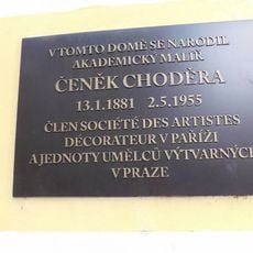 Pamětní deska Čeňka Choděry v Lázních Toušeň