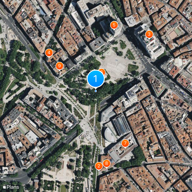 Plaza de España Mapa