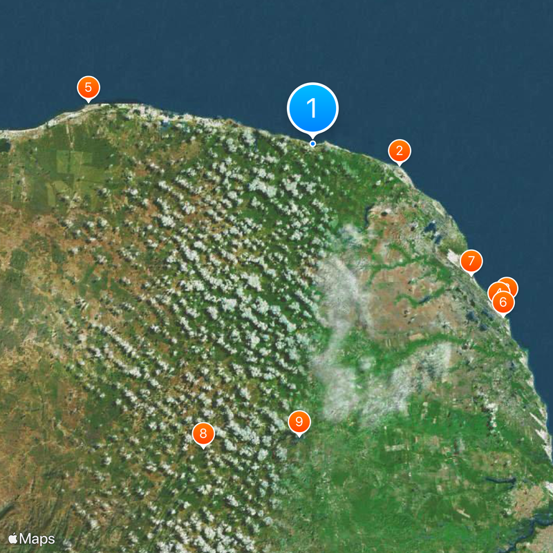 São Miguel do Gostoso Map