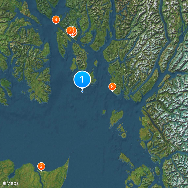Inside Passage Map