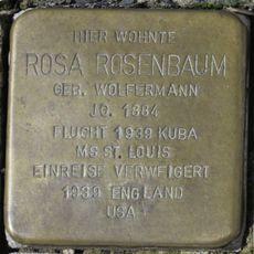 Stolperstein à la mémoire de Rosa Rosenbaum