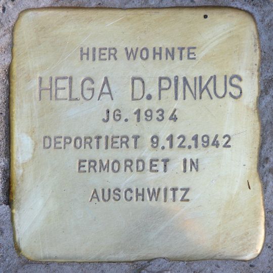 Stolperstein en memoria de Helga D. Pinkus