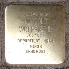 Stolperstein à la mémoire de Leopold Wolfskehl