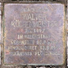 Stolperstein en memoria de Walter Küchenmeister