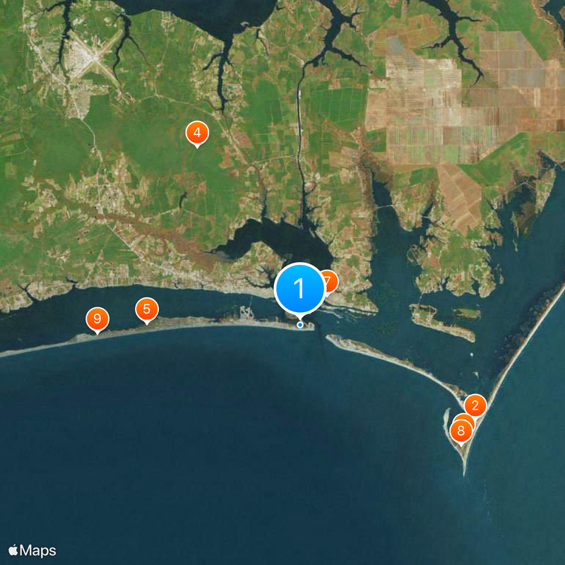 Fort Macon State Park Map