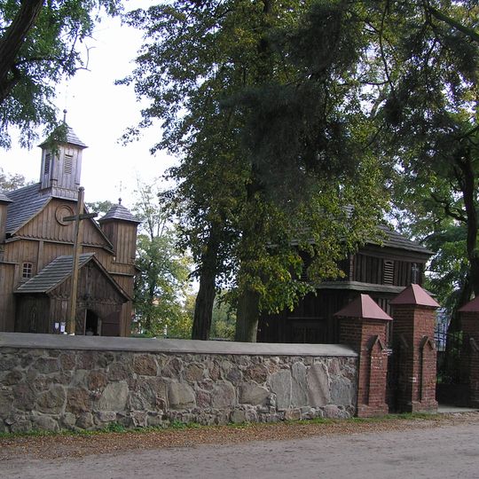 Ogrodzenie, mur., z bramą i furtą