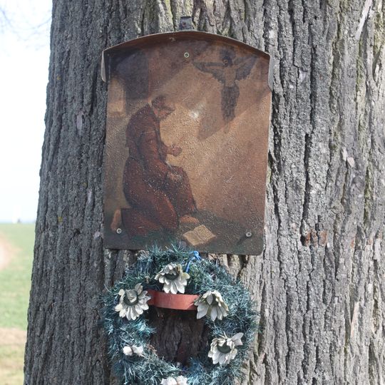 Obrázek svatého Františka z Assisi ve Stříteži