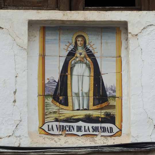 Ceramic panel of Our Lady of the Solitude