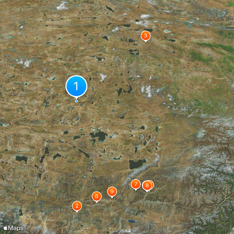 Tibetan Plateau Map