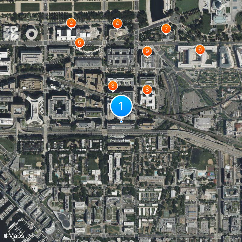 Mary W. Jackson NASA Headquarters Map